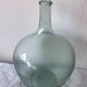 Demijohn green transparent blown