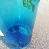 Blue glass pharmacy jar