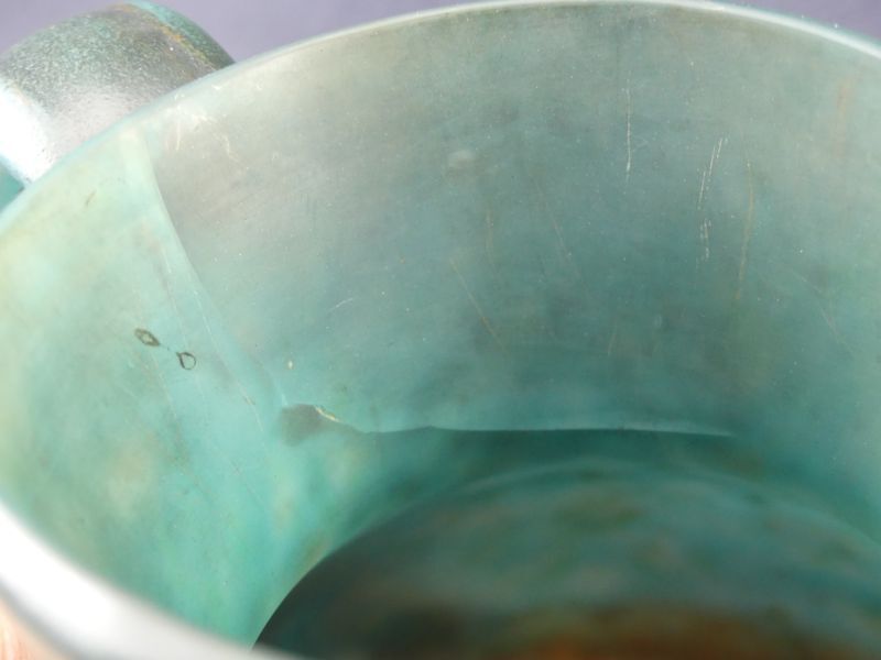 Glass paste pitcher signed De Feure for Daum