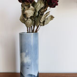 Virebent blue porcelain vase