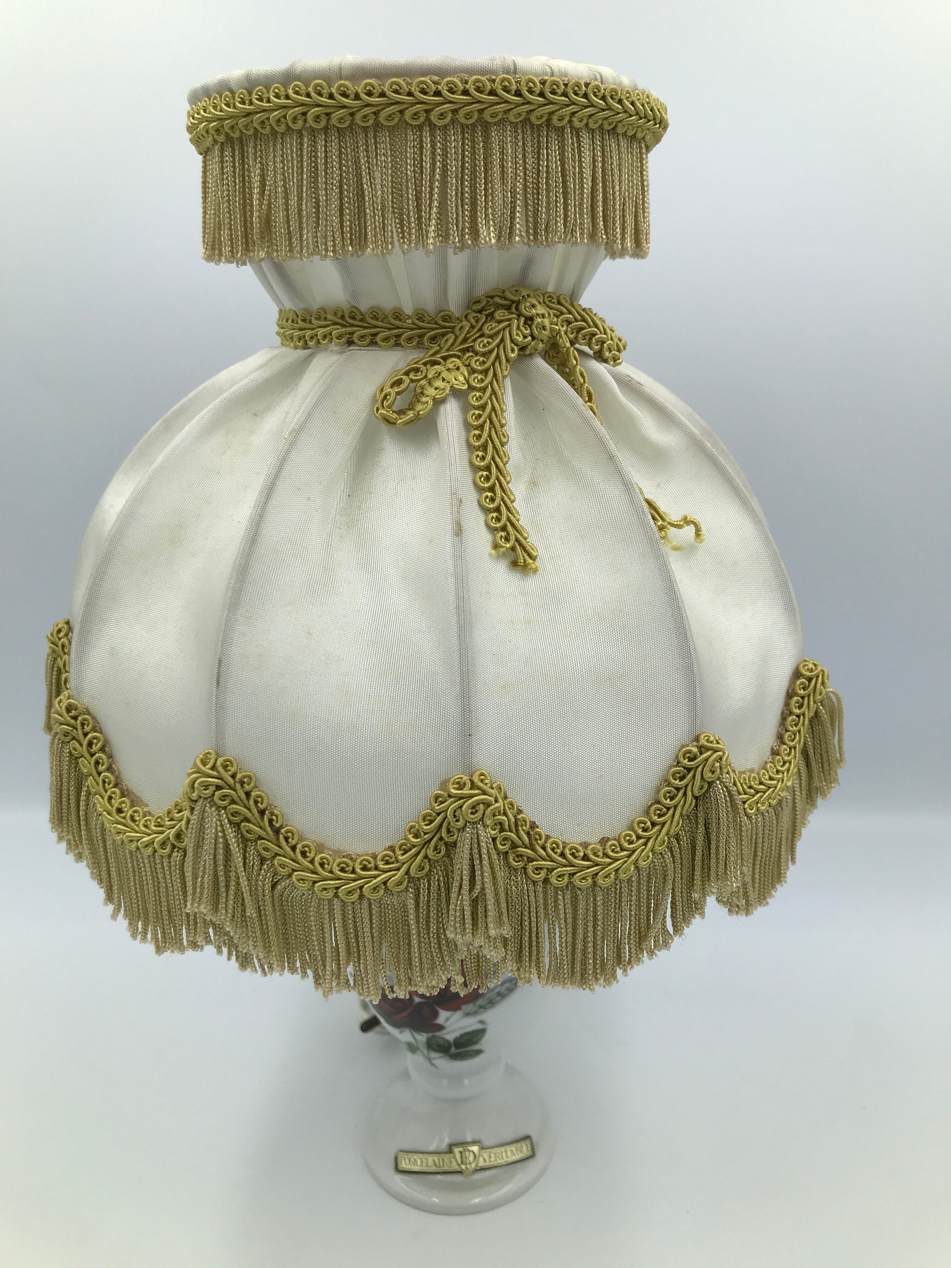 Old bedside lamps in porcelain