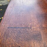 Beautiful 1940s beechwood desk with drop-leaf front