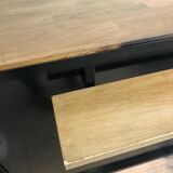 Metal and wood countertop