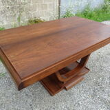 Art deco table with rosewood extensions