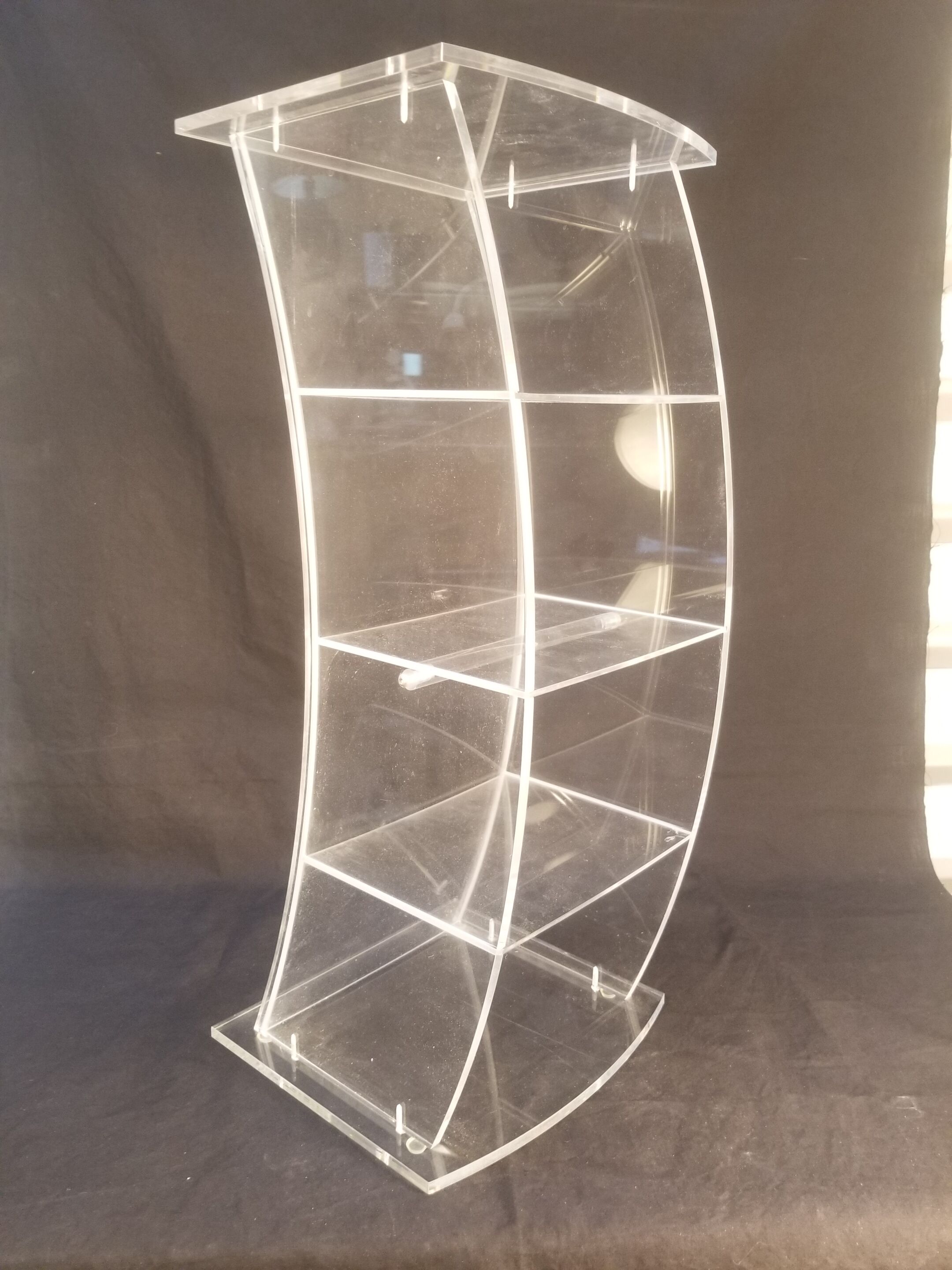 Plexiglas CD storage column - Vintage design 80s