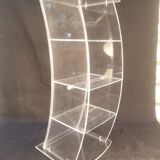 Plexiglas CD storage column - Vintage design 80s