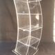 Plexiglas CD storage column - Vintage design 80s