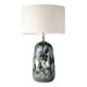 Sculptural lamp in glazed ceramic, Scandinavian style, 1970s.