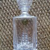 Carafe à whisky en cristal taillé à la main vintage