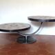 Table basse double plateau lave émaillée DS Picard / Monsan Picard vintage