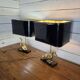 Pair of brass duck lamps from the 70s