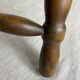 Turned wooden stool
