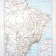 Brazil, period map, 1887, Authentic.
