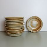 Set of 10 hollow plates Grès du Marais