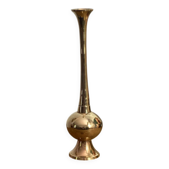 Soliflore, vase en laiton