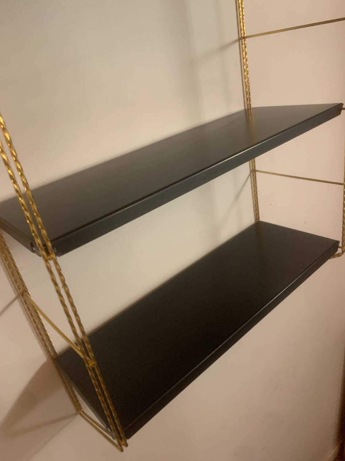 Vintage metal wall shelf