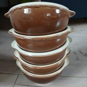 5 antique ear bowls Émile Henry