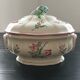 Vegetable dish with floral decoration