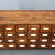 1940s Czechoslovak industrial bank drawer cabinet