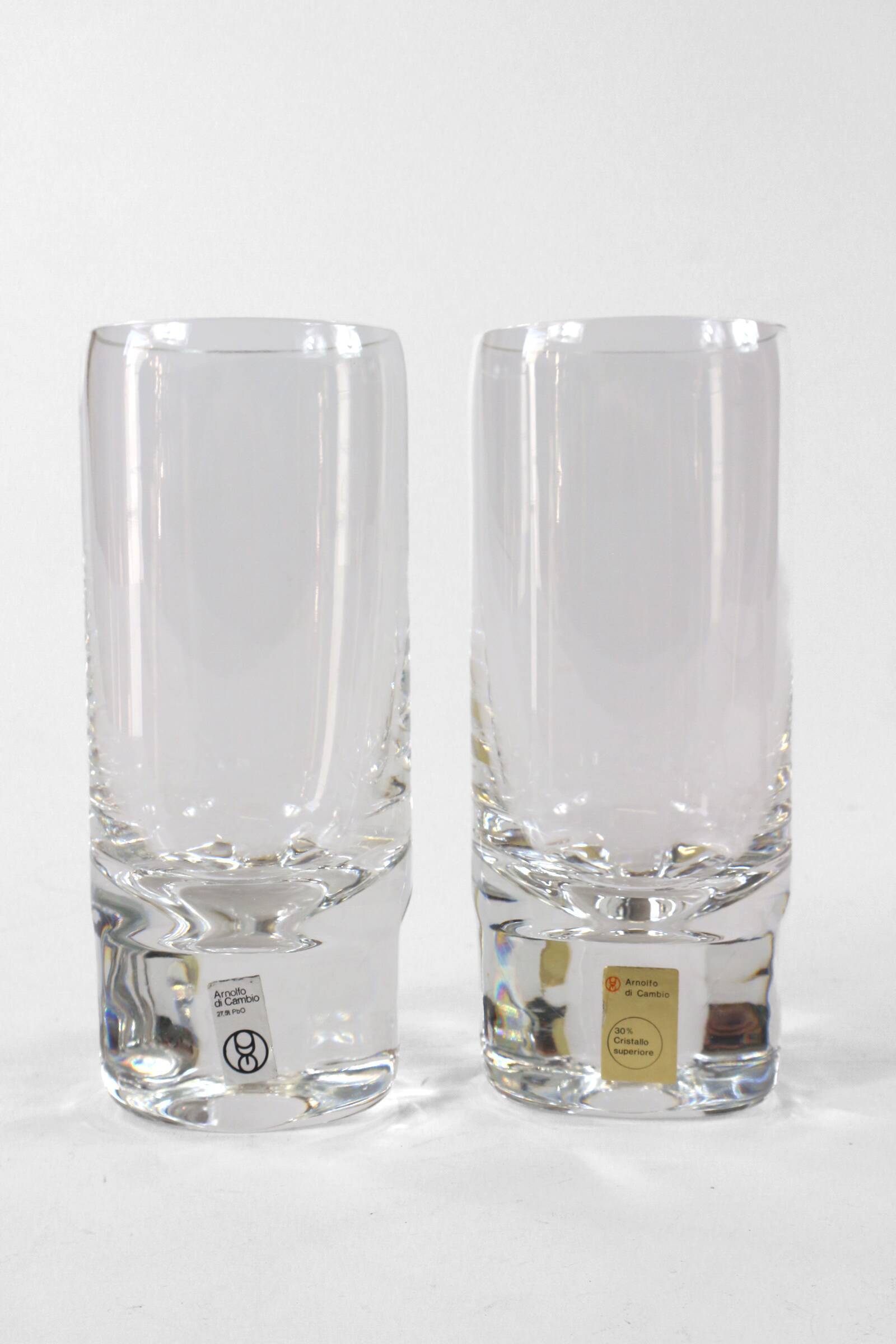 Pair of Arnolfo glasses by designer Marco Zanuso vintage