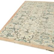 One of a kind hand knotted Turkish beige rug 153 cm x 262 cm