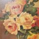 Wood painting duo: roses