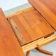 1970s solid teak dining table with Scandinavian design.