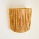 Raffia wall lamp