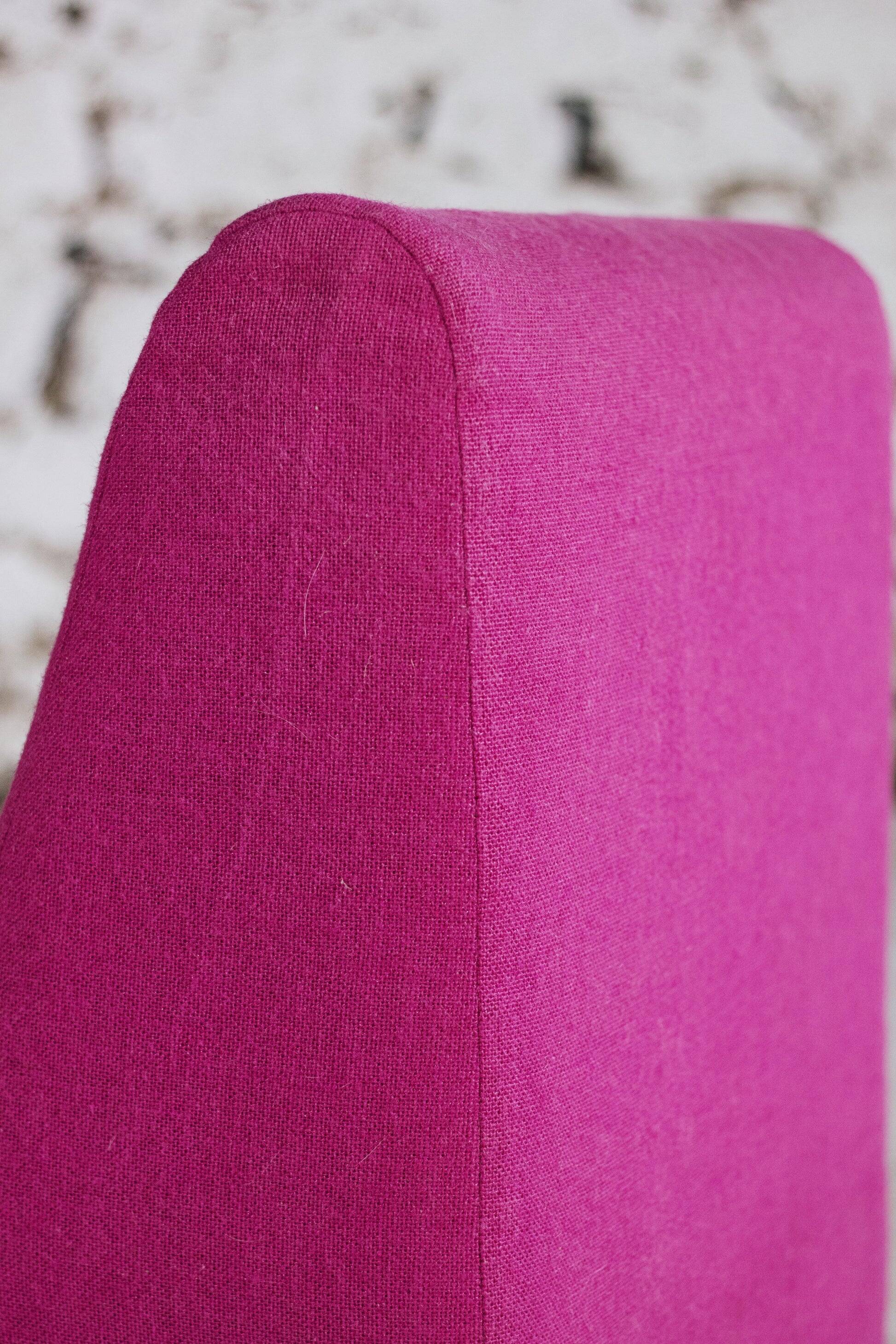 Pink wool armchair, 1970