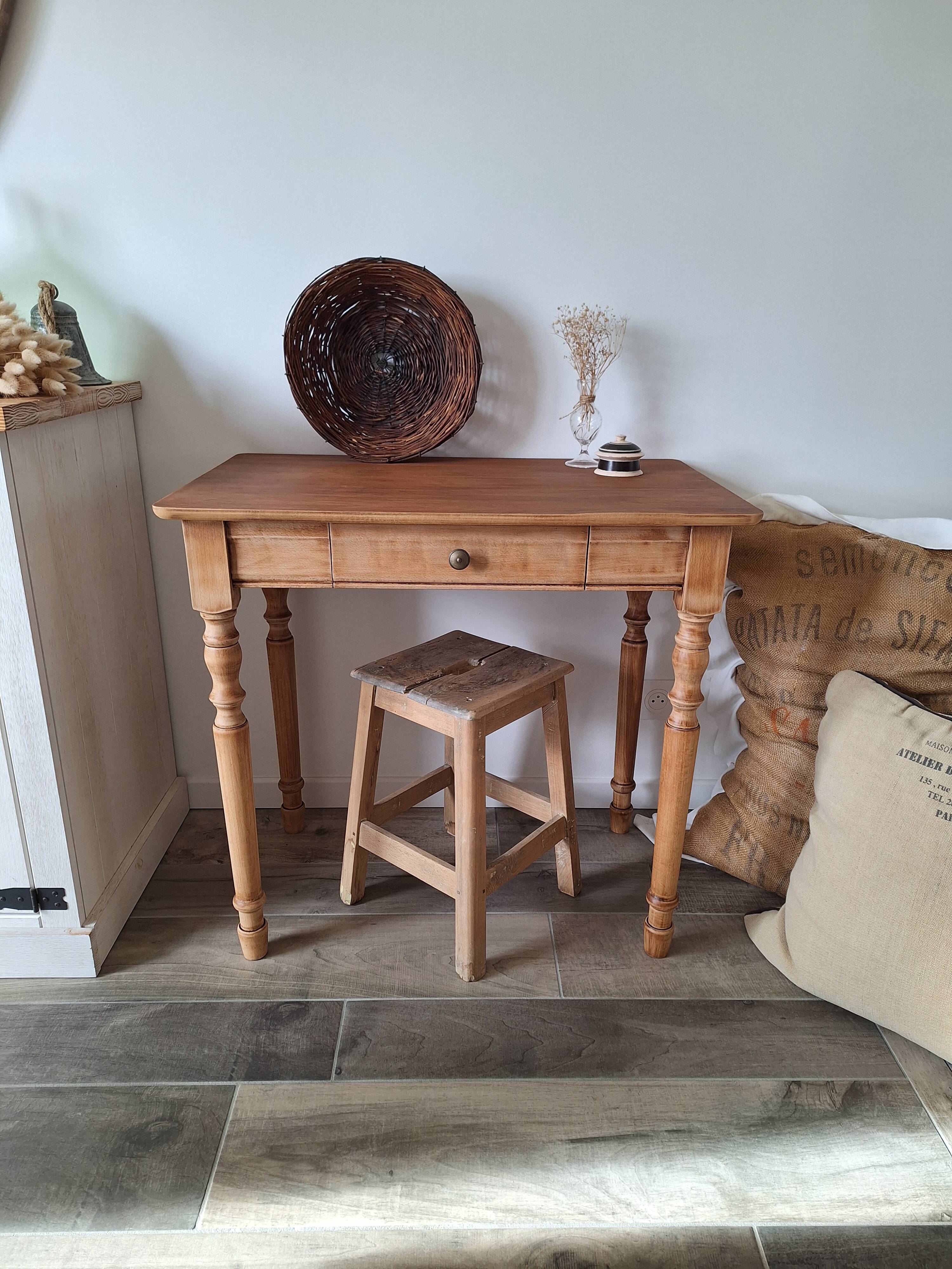 Vintage Country Farmhouse Desk / Console / Side Table