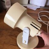 Vintage spotlight, off-white, ABS plastic, 70s