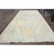 Vintage Turkish Oushak Handmade Wool Cotton Orange Runner Rug 95x224