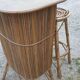 Bar et tabouret rotin sixties.