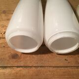 Shell wall lamp in white opaline BO Niko Belgium 1960s