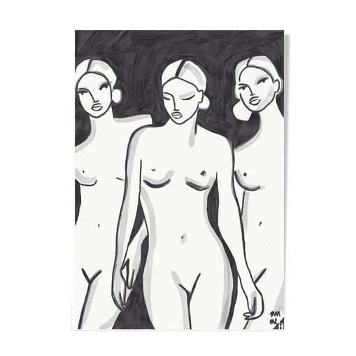 Nus noirs et blancs
