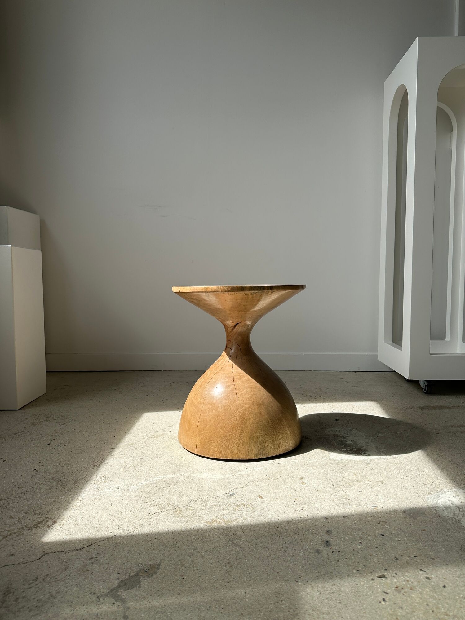 Solid wood sofa end