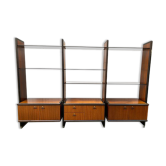 Bibliothèque Roche Bobois en teck vintage 1970