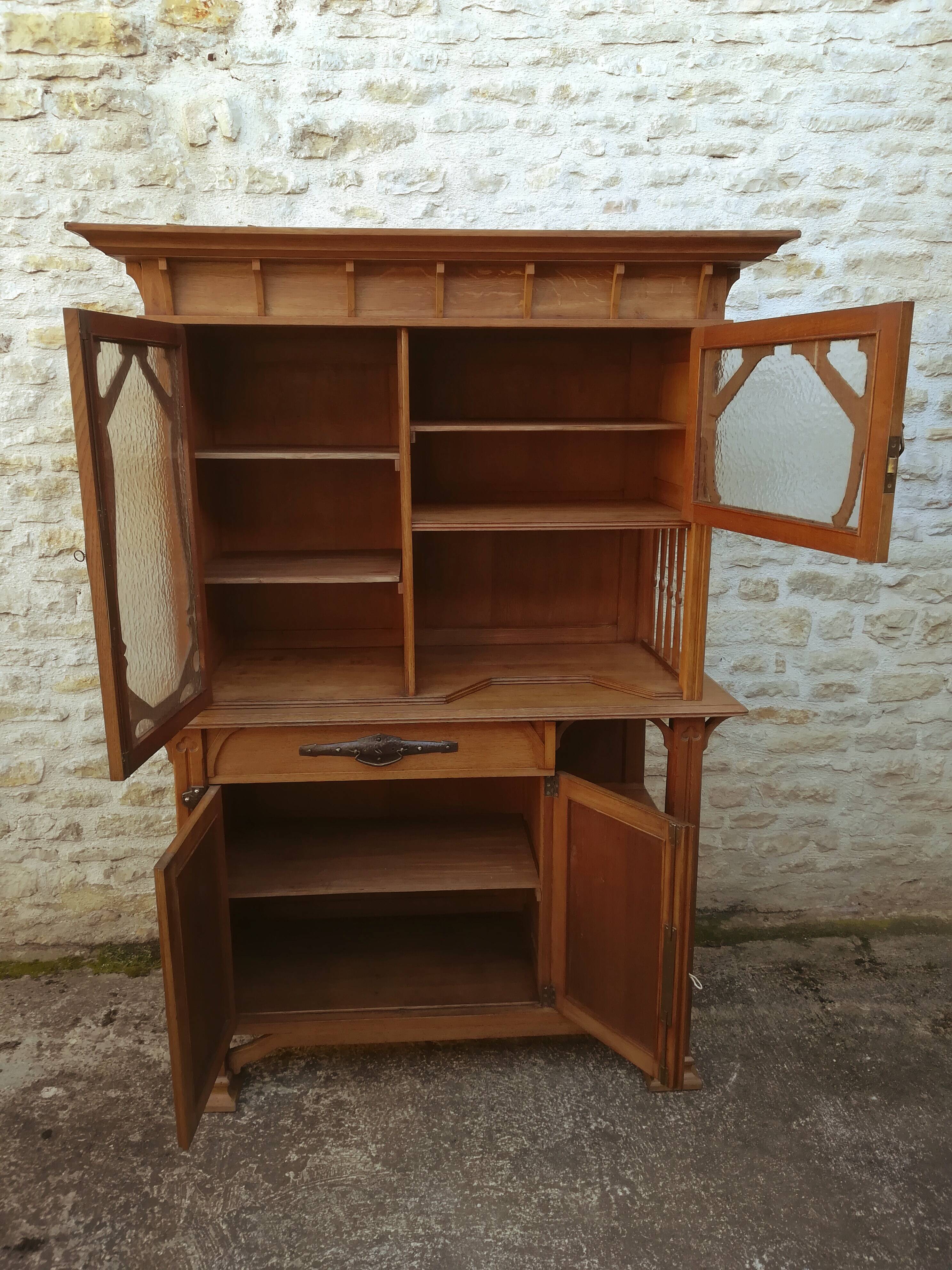 Asymetric art nouveau buffet
