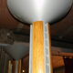 PHILIPS floor lamp, wood and grey painted steel, circa 1970