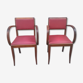 pair of art deco bridge chair