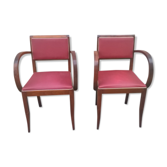 pair of art deco bridge chair