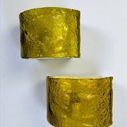 Pair of Carlo Nason for Mazzega Murano glass wall sconces, Italy circa 1970s