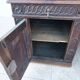 Large Gothic desk in solid oak from the 19th century.