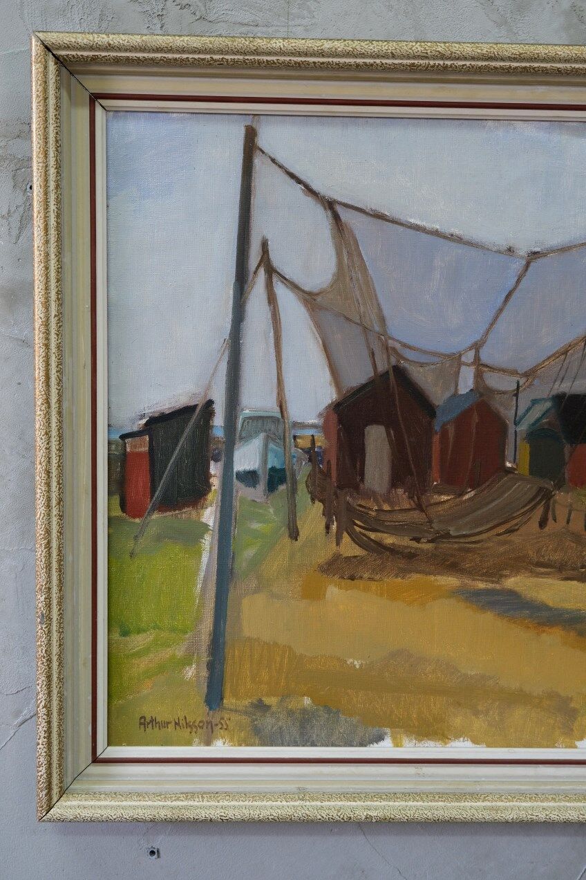 Arthur Nilsson, Swedish Modern Painting, 1955, Oil on Canvas