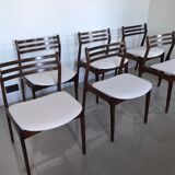 Lot de 6 chaises par P.E. Jorgensen pour Farso Stolefabrik