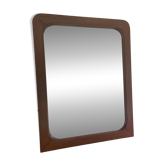 Miroir ancien en bois massif et mercure