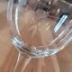 4 antique engraved glass goblets