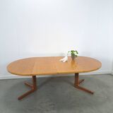 Ronde ovale eiken uitschuifbare eettafel