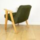 Chierowski 366 armchair, 1970s, olive green vintage boucle - light wood