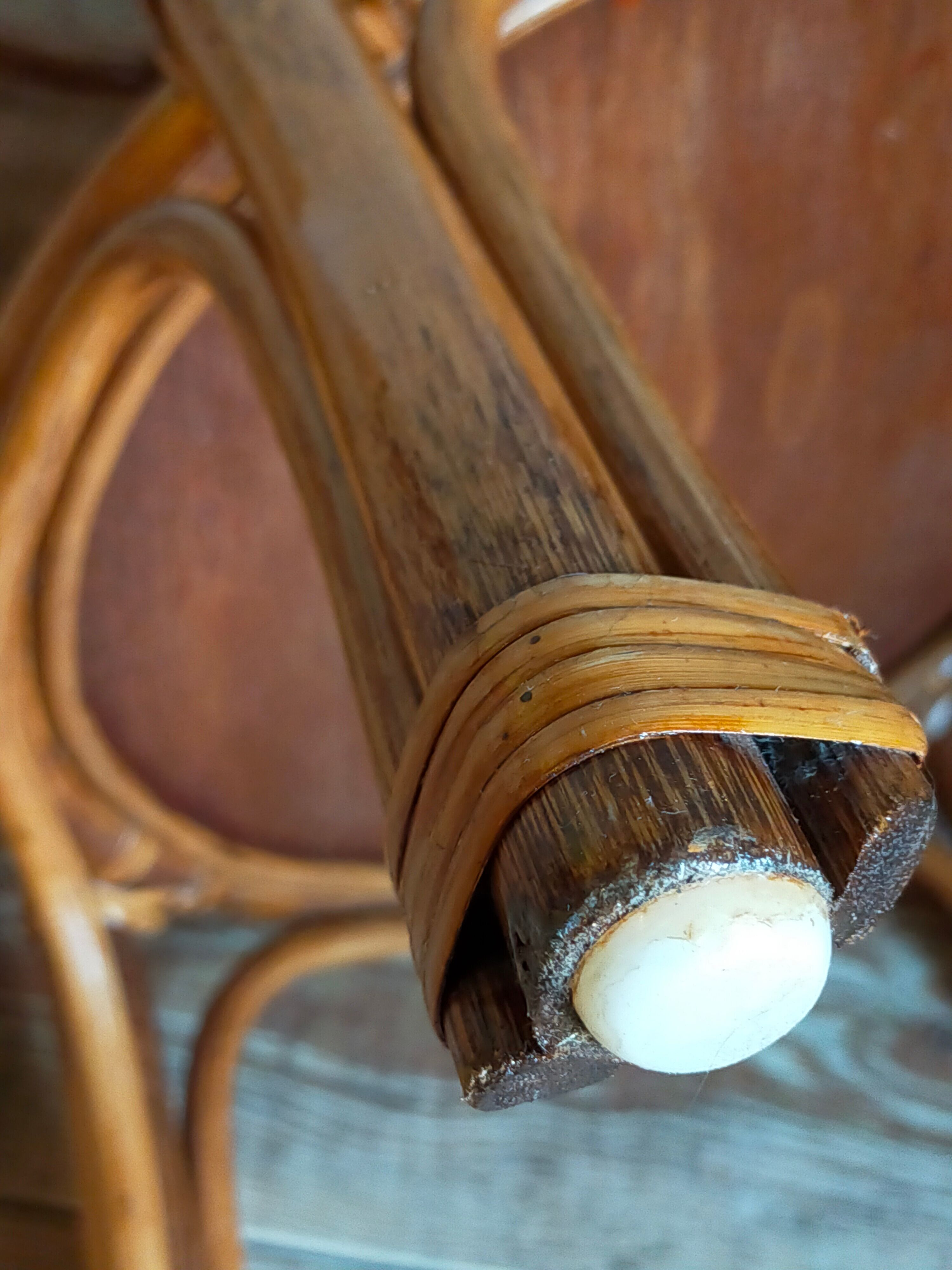 High harness in vintage rattan